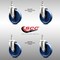 Service Caster 5 Inch 316SS Solid Polyurethane Wheel Swivel 12mm Threaded Stem Caster Set SCC-SS316TS20S514-SPUS-M1215-4 - alternate 2